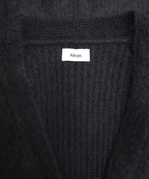 ALLEGE（アレッジ）の「【 ALLEGE 】Mohair Cardigan（カーディガン/ボレロ・メンズ・ブラック・1）」の8枚目の写真