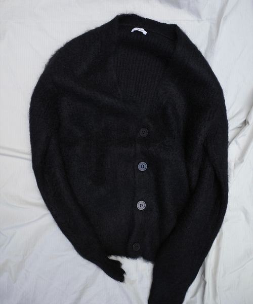 ALLEGE（アレッジ）の「【 ALLEGE 】Mohair Cardigan（カーディガン/ボレロ・メンズ・ブラック・1）」の9枚目の写真