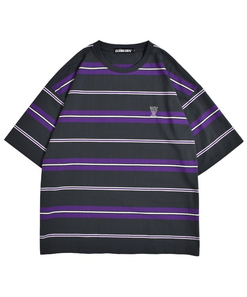 DOUBLE STEAL(ダブルスティール)の「DS Border Tシャツ(Tシャツ/カットソー・メンズ・ホワイト/チャコールグレー/ブラック/マスタード・MEDIUM/X-LARGE/LARGE)」の5枚目の写真