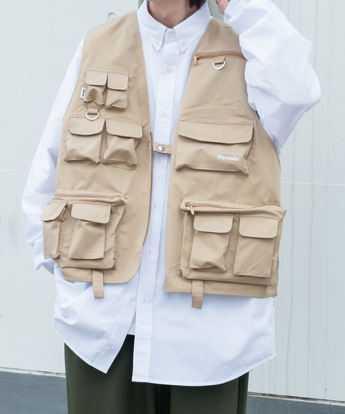 Perushu（ペルーシュ）の「オーバーサイズワンポイントシャツ（シャツ/ブラウス・メンズ・ライトブルー/ピンク/イエロー/ホワイト・LARGE/MEDIUM）」の14枚目の写真