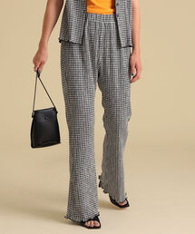 Ray BEAMS | Ray BEAMS / シャーリング ギンガム パンツ(その他パンツ)