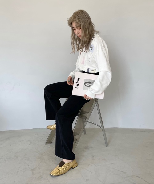 SANSeLF(サンセルフ)の「フォトプリントスウェット【SANSeLF】sanw22s049(スウェット・レディース・ホワイト・FREE)」の3枚目の写真