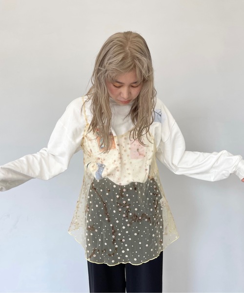 SANSeLF(サンセルフ)の「フォトプリントスウェット【SANSeLF】sanw22s049(スウェット・レディース・ホワイト・FREE)」の11枚目の写真