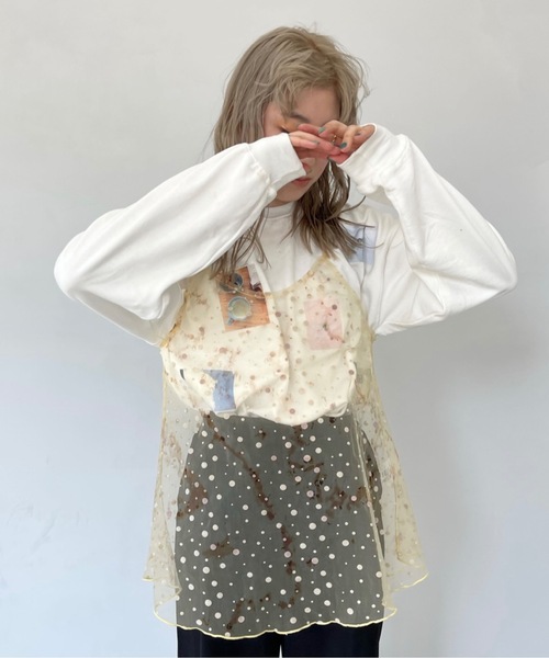 SANSeLF(サンセルフ)の「フォトプリントスウェット【SANSeLF】sanw22s049(スウェット・レディース・ホワイト・FREE)」の12枚目の写真