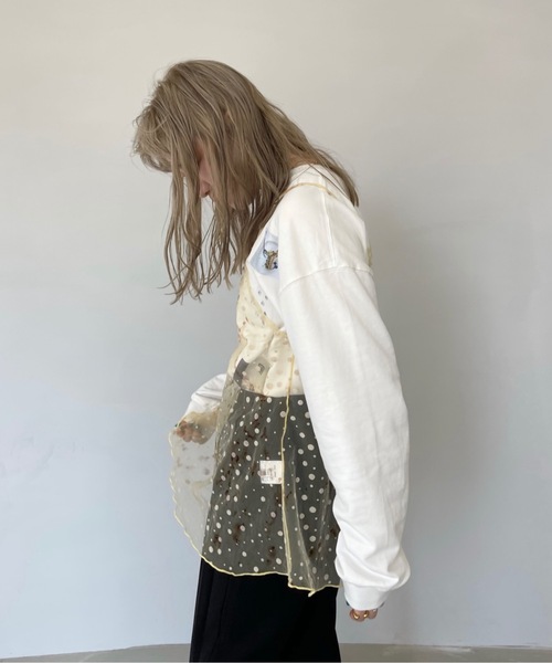 SANSeLF(サンセルフ)の「フォトプリントスウェット【SANSeLF】sanw22s049(スウェット・レディース・ホワイト・FREE)」の13枚目の写真