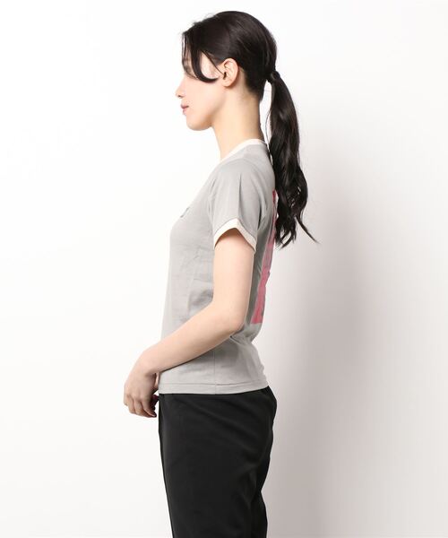 Wrangler（ラングラー）の「ラングラーロゴリンガーT（Tシャツ/カットソー・レディース・アイボリー/グレー/パープル・X-SMALL）」の4枚目の写真