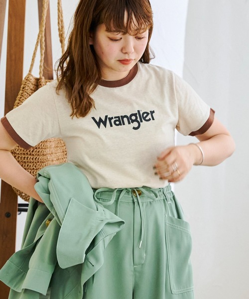 Wrangler（ラングラー）の「ラングラーロゴリンガーT（Tシャツ/カットソー・レディース・アイボリー/グレー/パープル・X-SMALL）」の18枚目の写真