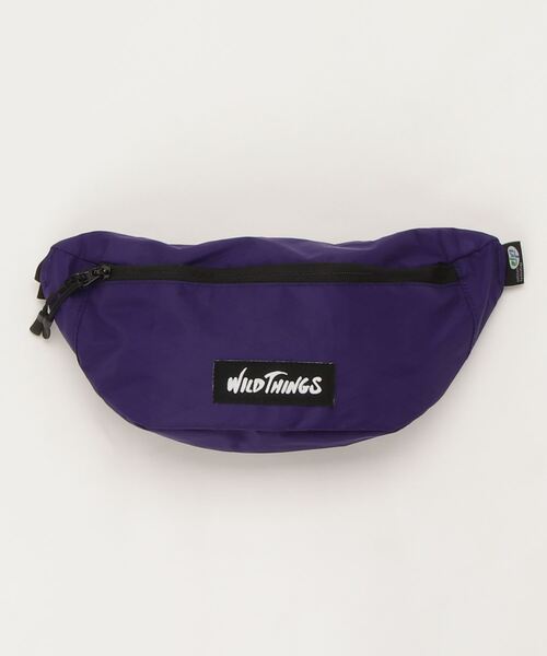 WILD THINGS（ワイルドシングス）の「【WILD THINGS/ワイルドシングス】ワンポイントロゴ ウエストバッグ（ボディバッグ/ウエストポーチ・メンズ・ホワイト/ベージュ/パープル/オリーブ/ターコイズブルー/オレンジ/マルチ/カモフラージュ/ブラック/グレー・FREE）」の7枚目の写真