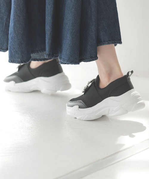 DONOBAN(ドノバン)の「ビジュウスニーカー(スニーカー・レディース・ブラック/ホワイト・M/L/S/LL)」の9枚目の写真