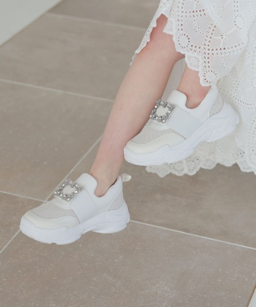 DONOBAN(ドノバン)の「ビジュウスニーカー(スニーカー・レディース・ブラック/ホワイト・M/L/S/LL)」の8枚目の写真