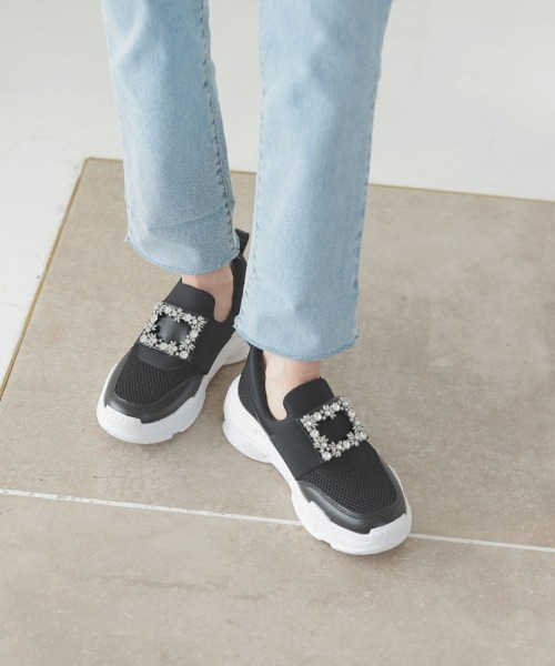 DONOBAN(ドノバン)の「ビジュウスニーカー(スニーカー・レディース・ブラック/ホワイト・M/L/S/LL)」の10枚目の写真