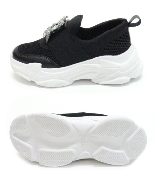 DONOBAN(ドノバン)の「ビジュウスニーカー(スニーカー・レディース・ブラック/ホワイト・M/L/S/LL)」の14枚目の写真