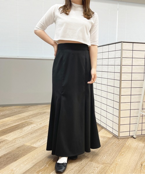 apres jour(アプレジュール)の「モックネックショートTシャツ【ZOZOTOWN限定アイテム】(Tシャツ/カットソー・レディース・オフホワイト/アイボリー/ブラック/イエロー・X-LARGE/フリー)」の11枚目の写真