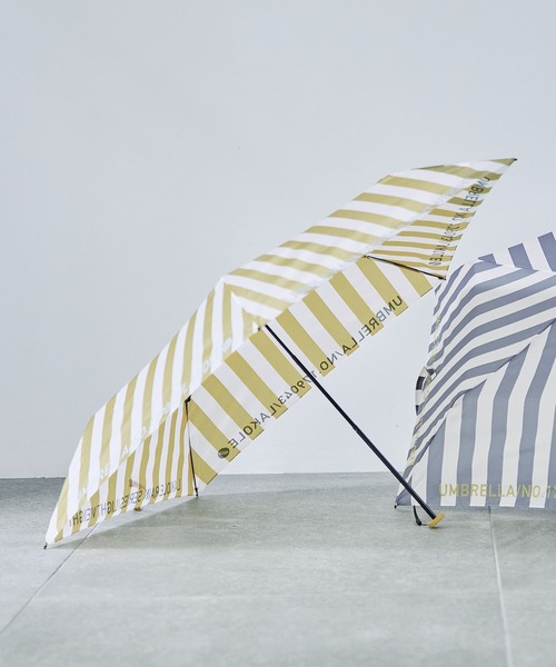 LAKOLE（ラコレ）の「【軽量】ストライプ折り畳み傘 / 258378