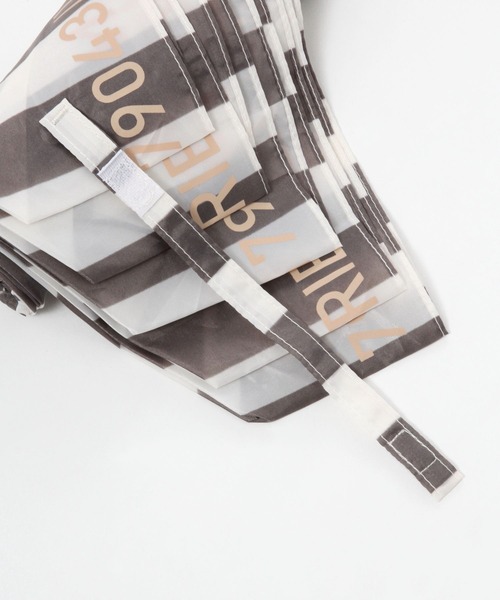 LAKOLE(ラコレ)の「【軽量】ストライプ折り畳み傘 / 258378(折りたたみ傘・レディース・イエロー/グレー/ネイビー/マスタード/チャコール/ベージュ/ライトグレー・FREE)」の17枚目の写真