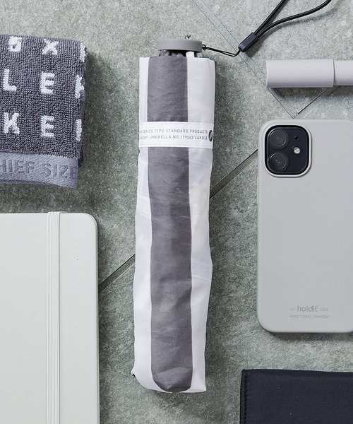 セール】【軽量】ストライプ折り畳み傘 / 258378（折りたたみ傘