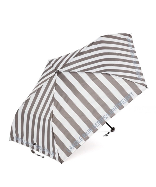 LAKOLE(ラコレ)の「【軽量】ストライプ折り畳み傘 / 258378(折りたたみ傘・レディース・イエロー/グレー/ネイビー/マスタード/チャコール/ベージュ/ライトグレー・FREE)」の10枚目の写真