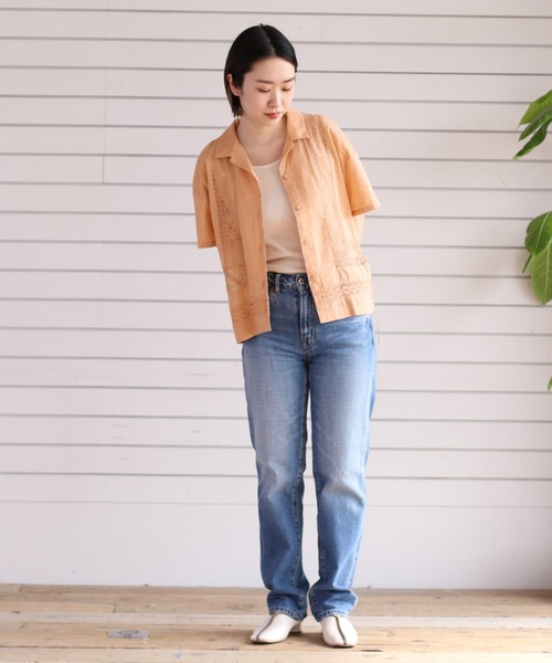 cepo(セポ)の「カイキンレースシャツ(シャツ/ブラウス・レディース・ブラック/ベージュ/グリーン/オレンジ・M)」の12枚目の写真