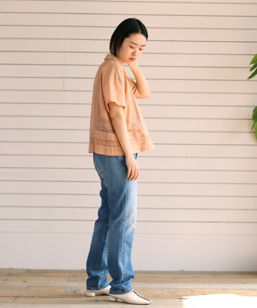 cepo(セポ)の「カイキンレースシャツ(シャツ/ブラウス・レディース・ブラック/ベージュ/グリーン/オレンジ・M)」の14枚目の写真