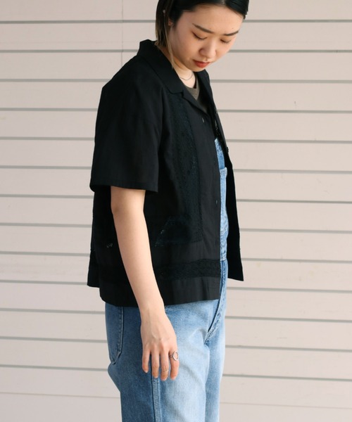 cepo(セポ)の「カイキンレースシャツ(シャツ/ブラウス・レディース・ブラック/ベージュ/グリーン/オレンジ・M)」の21枚目の写真
