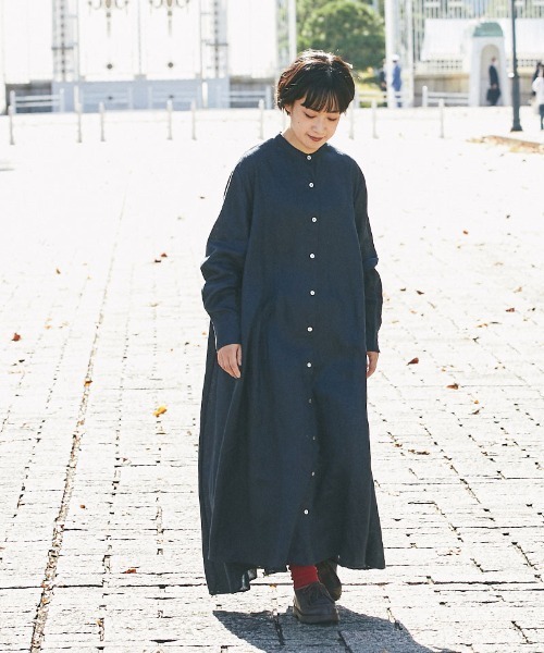 and R（アンドアール）の「リネンフレアワンピース（ワンピース・レディース・ベージュ/ネイビー/レッド・FREE）」の12枚目の写真