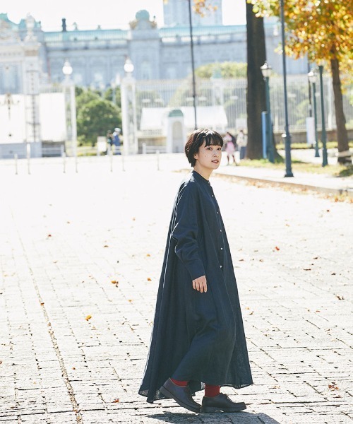 and R（アンドアール）の「リネンフレアワンピース（ワンピース・レディース・ベージュ/ネイビー/レッド・FREE）」の13枚目の写真