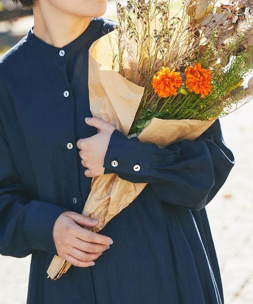 and R（アンドアール）の「リネンフレアワンピース（ワンピース・レディース・ベージュ/ネイビー/レッド・FREE）」の15枚目の写真