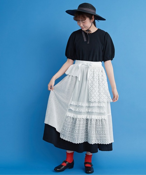 Malle（マル）の「○malle レースonレース ラップ風スカート