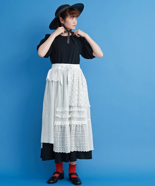 Malle（マル）の「○malle レースonレース ラップ風スカート
