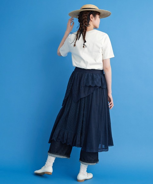 Malle（マル）の「○malle レースonレース ラップ風スカート