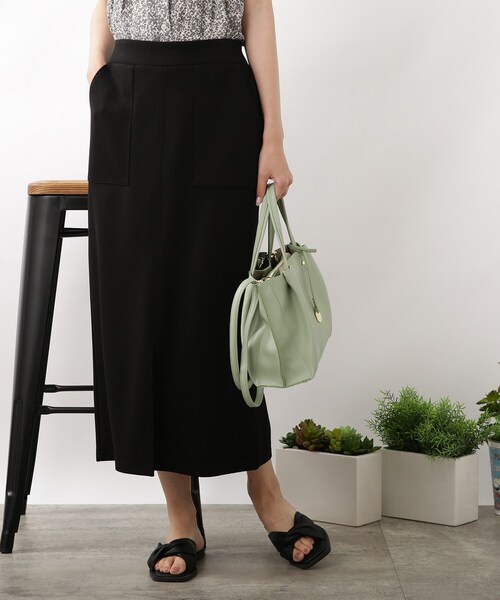 DRESKIP(ドレスキップ)の「◆ダンボ-ルニットナロ-スカート(スカート・レディース・ライトグレー/ピンク系/ブラック・03/02/04)」の16枚目の写真