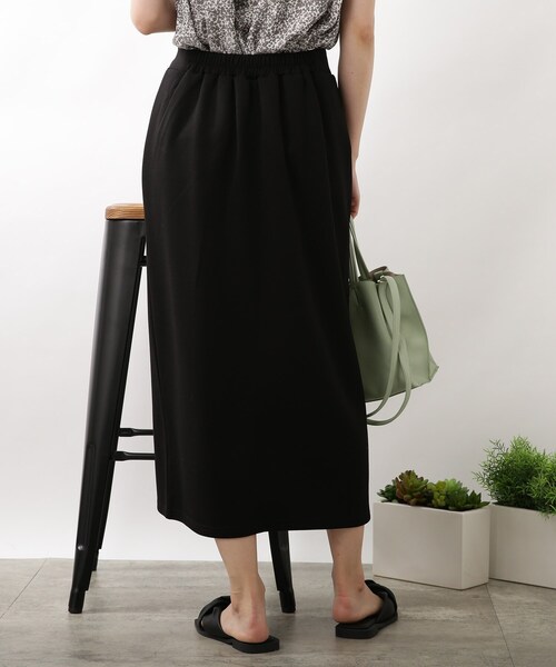 DRESKIP(ドレスキップ)の「◆ダンボ-ルニットナロ-スカート(スカート・レディース・ライトグレー/ピンク系/ブラック・03/02/04)」の5枚目の写真