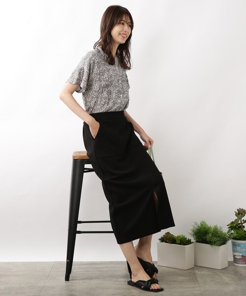 DRESKIP(ドレスキップ)の「◆ダンボ-ルニットナロ-スカート(スカート・レディース・ライトグレー/ピンク系/ブラック・03/02/04)」の13枚目の写真