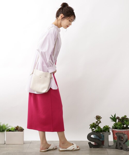 DRESKIP(ドレスキップ)の「◆ダンボ-ルニットナロ-スカート(スカート・レディース・ライトグレー/ピンク系/ブラック・03/02/04)」の10枚目の写真