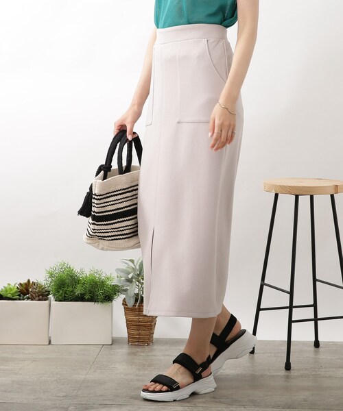 DRESKIP(ドレスキップ)の「◆ダンボ-ルニットナロ-スカート(スカート・レディース・ライトグレー/ピンク系/ブラック・03/02/04)」の18枚目の写真