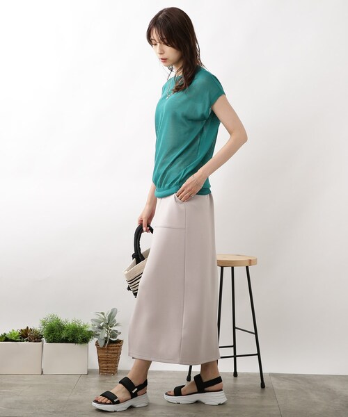 DRESKIP(ドレスキップ)の「◆ダンボ-ルニットナロ-スカート(スカート・レディース・ライトグレー/ピンク系/ブラック・03/02/04)」の11枚目の写真