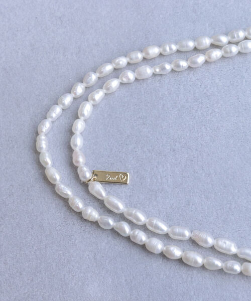 NOLLEY’S（ノーリーズ）の「淡水パールロングネックレス 110cm（ネックレス・レディース・オフホワイト・FREE）」の2枚目の写真