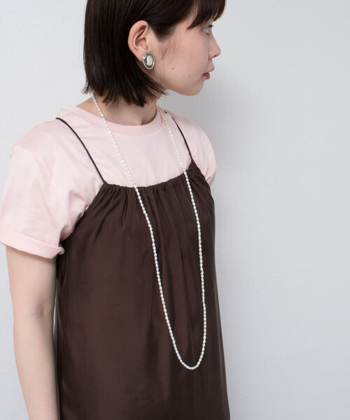 NOLLEY’S（ノーリーズ）の「淡水パールロングネックレス 110cm（ネックレス・レディース・オフホワイト・FREE）」の5枚目の写真