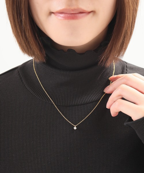 ALWAYS GOOD TIME（オルウェイズグッドタイム）の「シルバー925　シンプルストーンネックレス　モアサナイト（ネックレス・レディース・ピンク系その他/シルバー系その他/ゴールド系その他/シルバー/ゴールド/シルバー系その他2/ピンク/ゴールド系その他2/ピンク系その他2・FREE）」の7枚目の写真