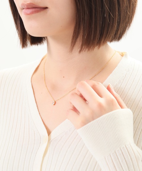 ALWAYS GOOD TIME（オルウェイズグッドタイム）の「シルバー925　シンプルストーンネックレス　モアサナイト（ネックレス・レディース・ピンク系その他/シルバー系その他/ゴールド系その他/シルバー/ゴールド/シルバー系その他2/ピンク/ゴールド系その他2/ピンク系その他2・FREE）」の9枚目の写真