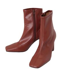 MERCURYDUO | スクエアトゥストレッチショートブーツ(ブーツ)