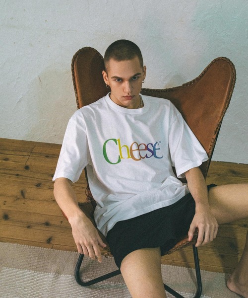 DOUBLE CHEESEBURGER(ダブルチーズバーガー)の「ダブルチーズバーガー Tシャツ -Cheese- / DOUBLE CHEESEBURGER T-Shirt -Cheese-(Tシャツ/カットソー・メンズ・ホワイト/ブラック・FREE)」の2枚目の写真