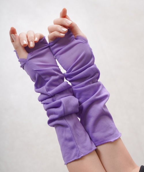 SPINNS(スピンズ)の「シアーカラーアームカバー(アームカバー・レディース・グリーン/パープル/ブラック/ホワイト・ONESIZE)」の14枚目の写真