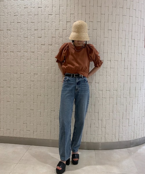 y/m（イム）の「ショートブラウス（シャツ/ブラウス・レディース・オフホワイト/ダークオレンジ・FREE）」の19枚目の写真