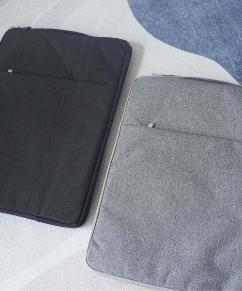 Port(ポート)の「シンプル 無地 マルチ タブレットケース / PCケース 【13インチ / 15インチ】#_(PC・タブレットケース・レディース・ブラック/パープル/グレー/ピンク・A/B)」の10枚目の写真