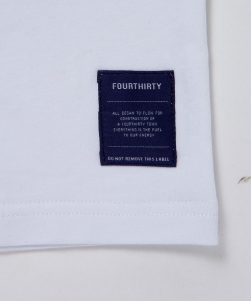 430（フォーサーティ）の「【430】S/S BIG LOGO C&S（Tシャツ/カットソー・メンズ・ホワイト/ブラック/パープル・1/2/3）」の10枚目の写真