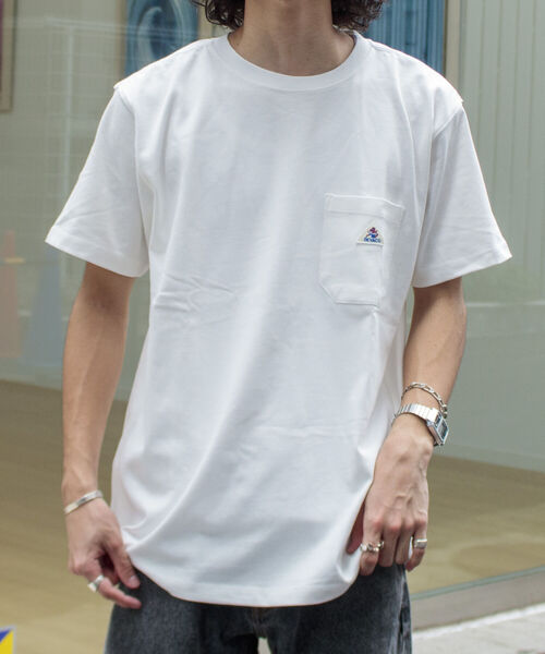 GEVACO(ゲバコ)の「【GEVACO/ゲバコ】オープンエンド度詰め天竺 半袖ポケット付きTシャツ(Tシャツ/カットソー・メンズ・チャコールグレー/ベージュ/オフホワイト/ピンク/ブラック系その他3/ブルー系その他3/ベージュ系その他3・S/M/L)」の1枚目の写真