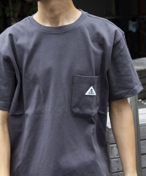 GEVACO(ゲバコ)の「【GEVACO/ゲバコ】オープンエンド度詰め天竺 半袖ポケット付きTシャツ(Tシャツ/カットソー・メンズ・チャコールグレー/ベージュ/オフホワイト/ピンク/ブラック系その他3/ブルー系その他3/ベージュ系その他3・S/M/L)」の3枚目の写真