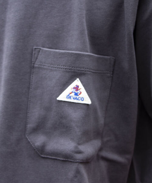 GEVACO(ゲバコ)の「【GEVACO/ゲバコ】オープンエンド度詰め天竺 半袖ポケット付きTシャツ(Tシャツ/カットソー・メンズ・チャコールグレー/ベージュ/オフホワイト/ピンク/ブラック系その他3/ブルー系その他3/ベージュ系その他3・S/M/L)」の16枚目の写真