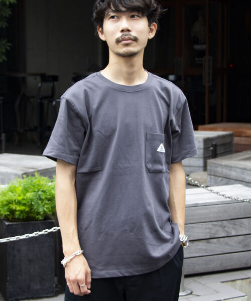 GEVACO(ゲバコ)の「【GEVACO/ゲバコ】オープンエンド度詰め天竺 半袖ポケット付きTシャツ(Tシャツ/カットソー・メンズ・チャコールグレー/ベージュ/オフホワイト/ピンク/ブラック系その他3/ブルー系その他3/ベージュ系その他3・S/M/L)」の17枚目の写真